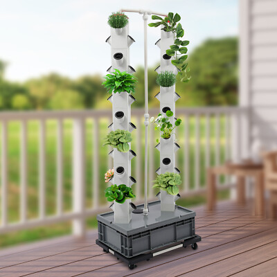planting strawberries and cucumbers in vertical pockets