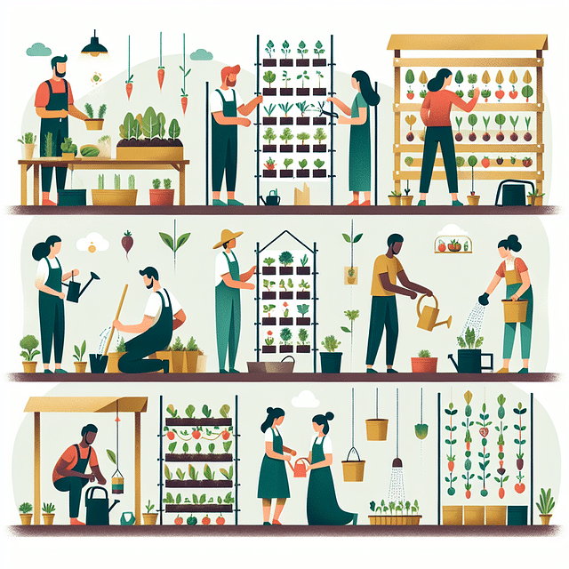 caring for vertical vegetable garden