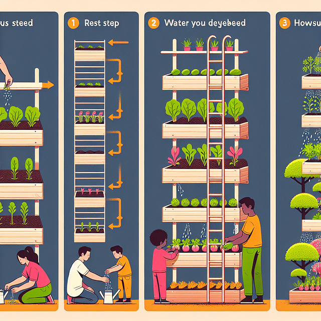 planting vegetables in vertical garden