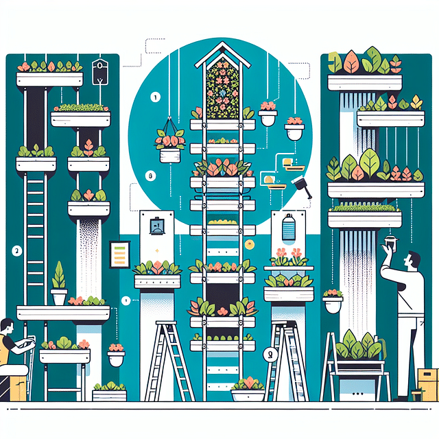 vertical garden structures variety