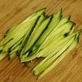 julienned cucumber
