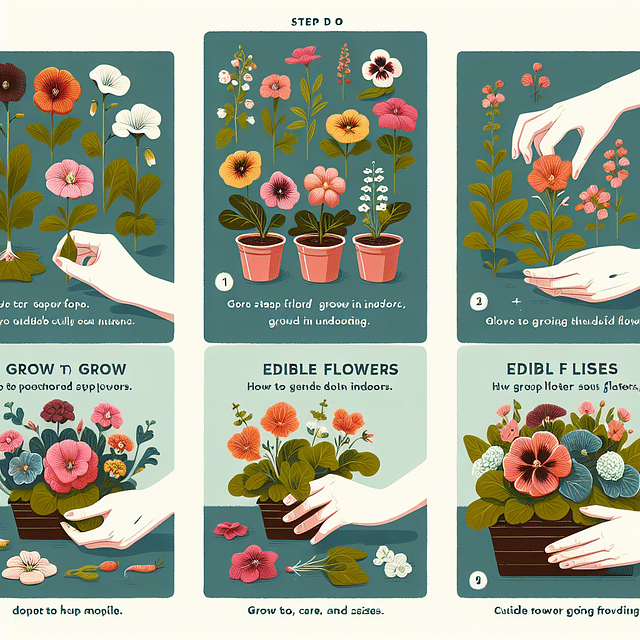 indoor edible flowers selection