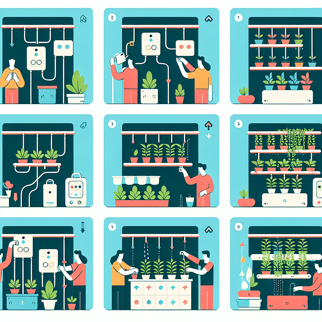 automated watering system for vertical garden