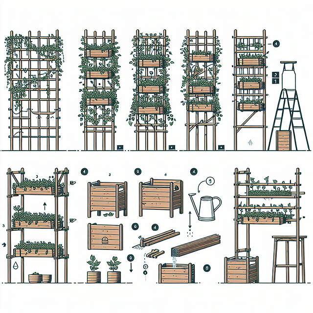 different types of vertical garden structures