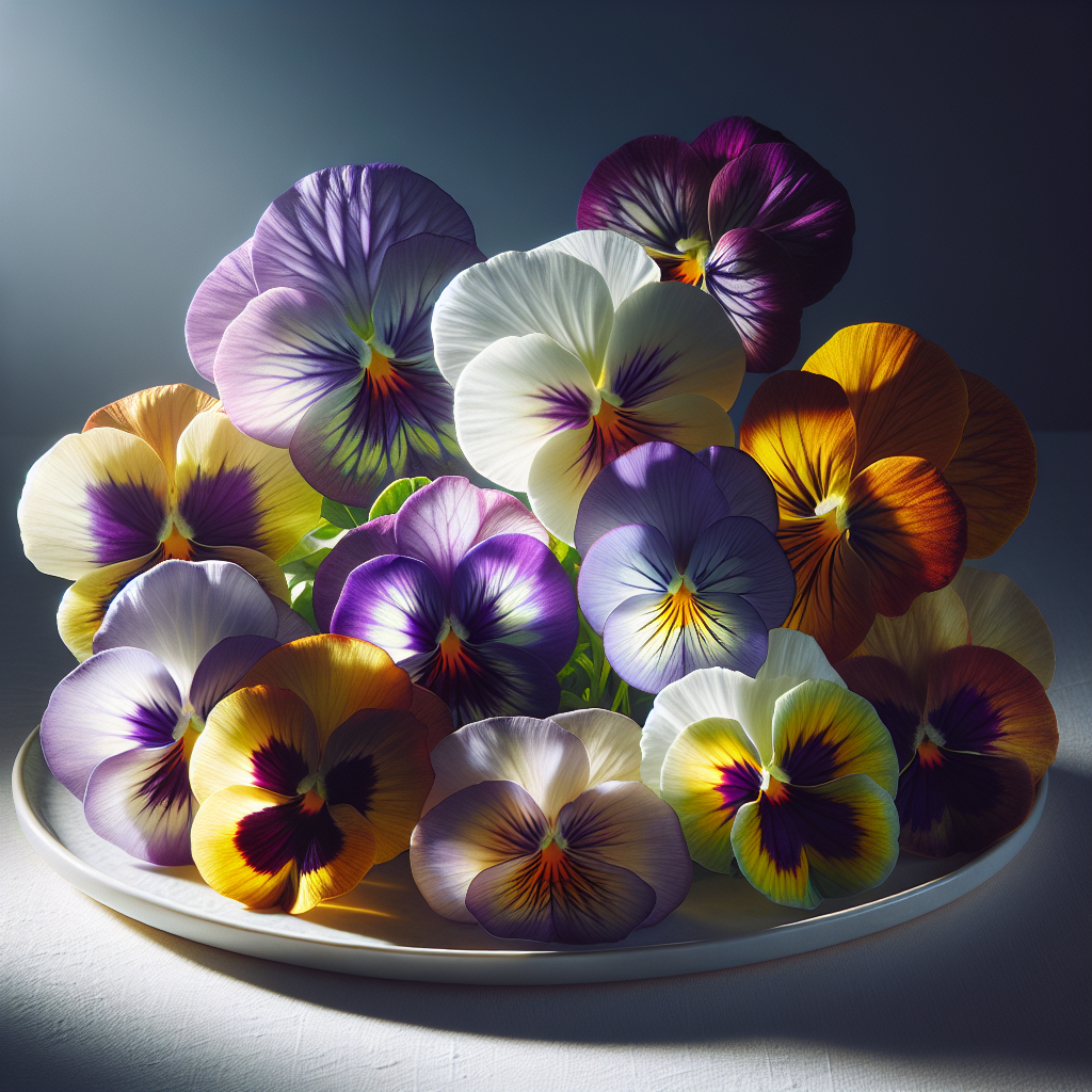 Pansies edible flowers
