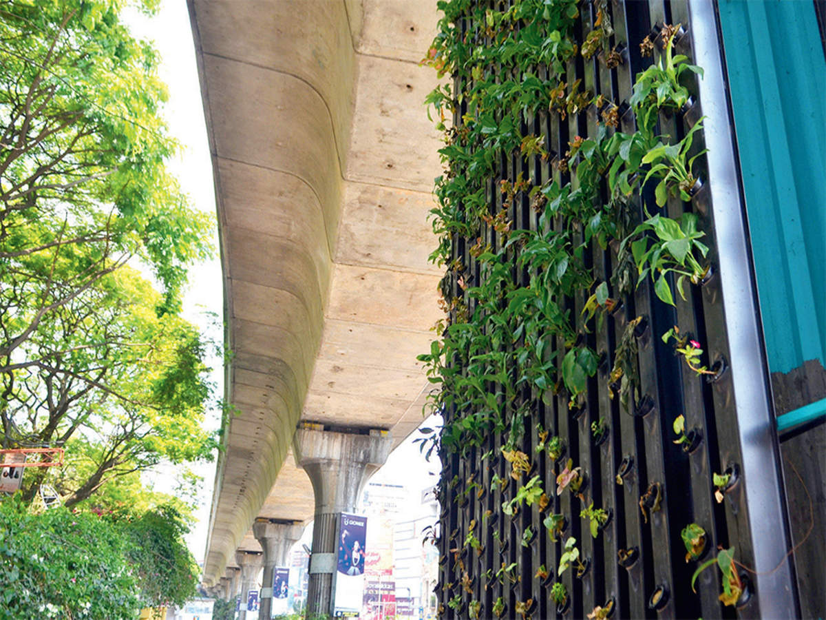 concrete vertical garden structure