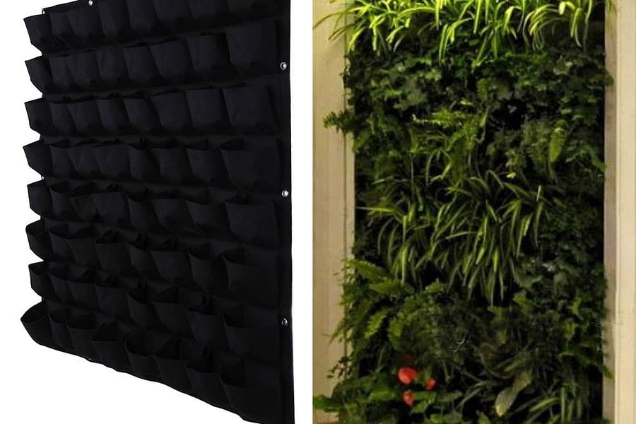 fabric pocket vertical garden
