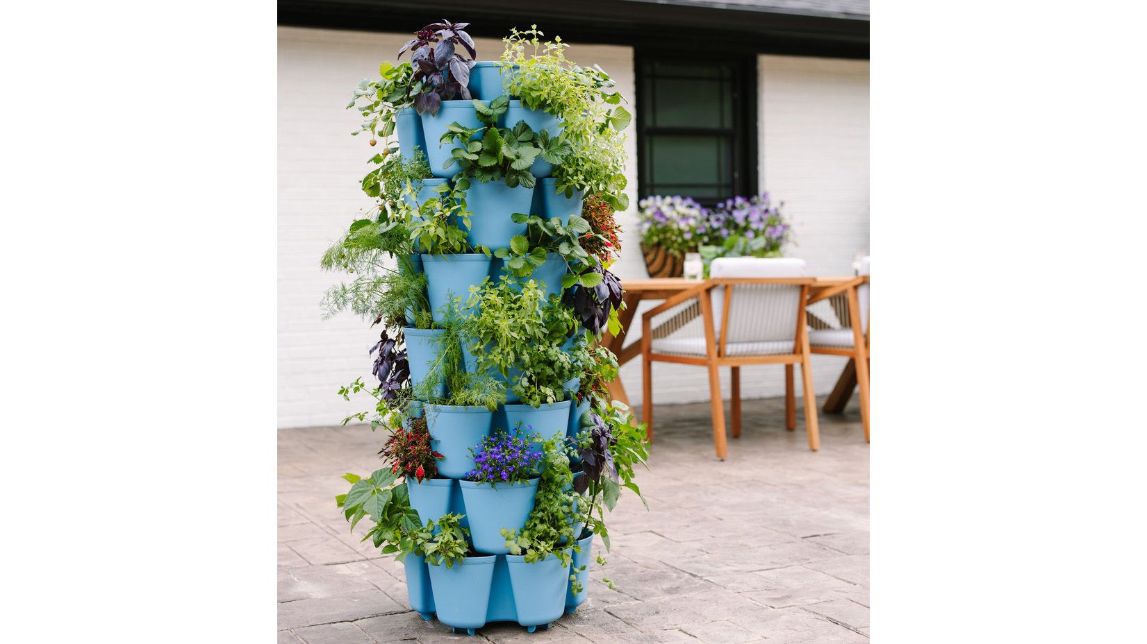 plastic vertical garden structure