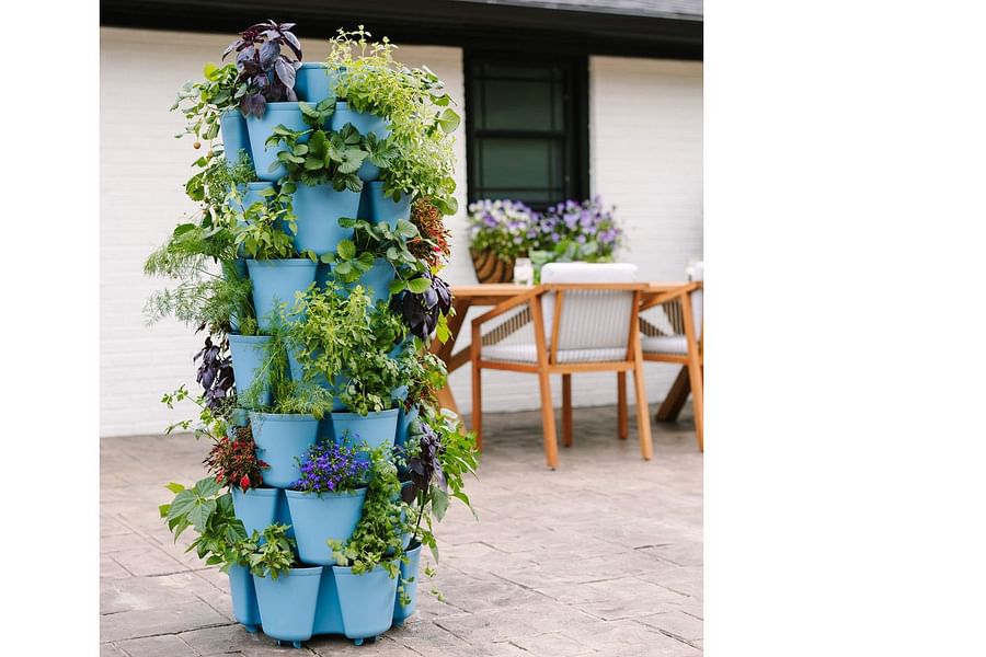 plastic vertical garden structure