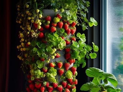 How to Grow Strawberries Vertically: Tips for a Bountiful Indoor Harvest