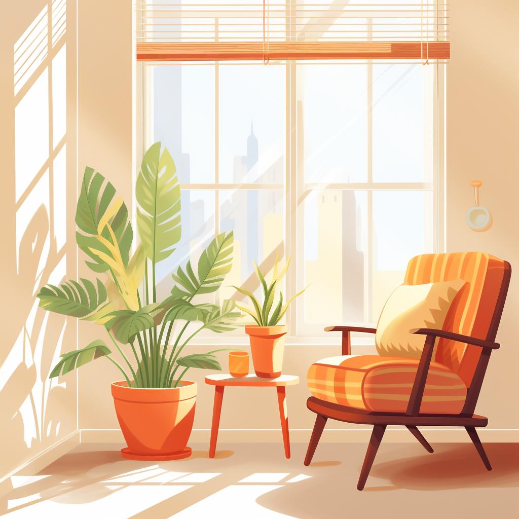 A sunny window spot in a home