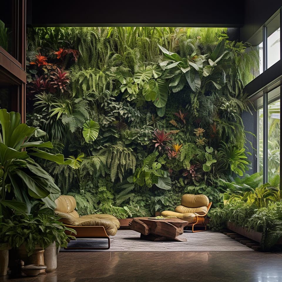 Turn Your Home into a Tropical Paradise with Indoor Living Wall Plants