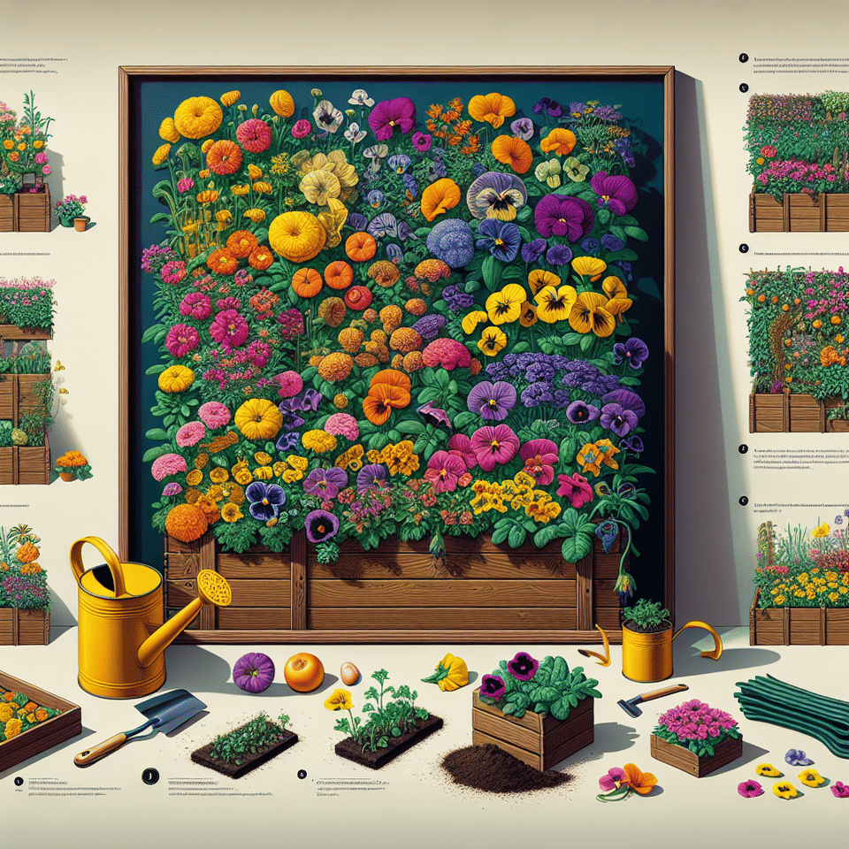 Vertical Garden Feasts: How to Cultivate a Bounty of Edible Flowers Indoors