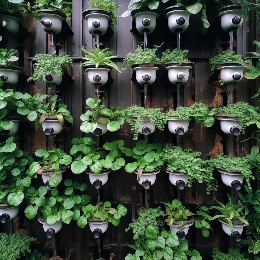 Vertical Garden Irrigation Methods Comparing Drip Systems, Wicking