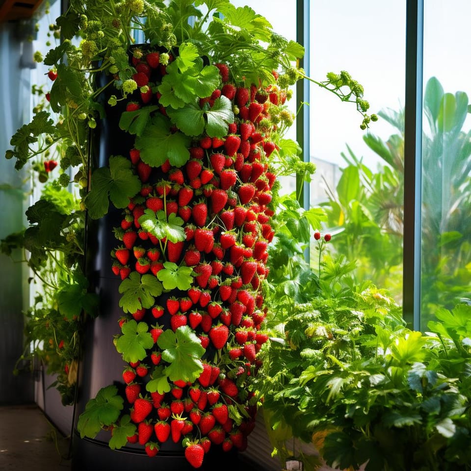 Why Growing Fruits Vertically Indoors is a Game-Changer: The Case for Strawberries, Cucumbers, and Tomatoes