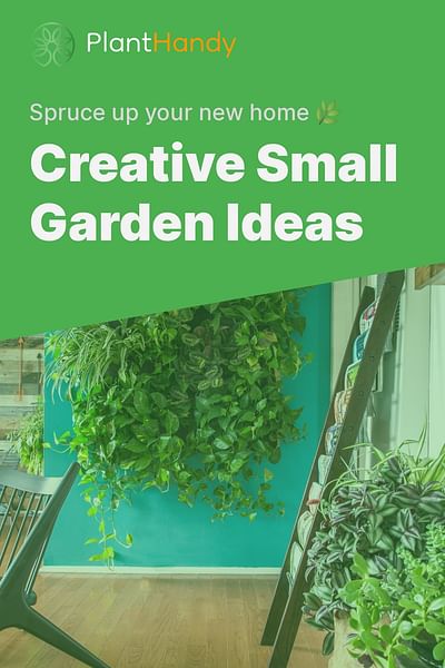 Creative Small Garden Ideas - Spruce up your new home 🌿